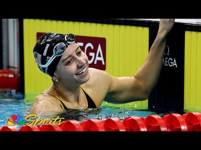 Kate Douglass secures FOURTH gold medal with 100m freestyle win in Singapore | NBC Sports