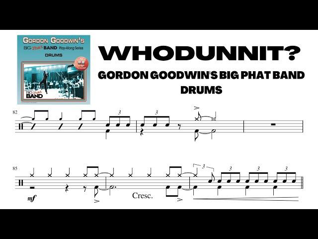 A 6-MINUTE Big Band Jazz Drum Chart! PLAY ALONG