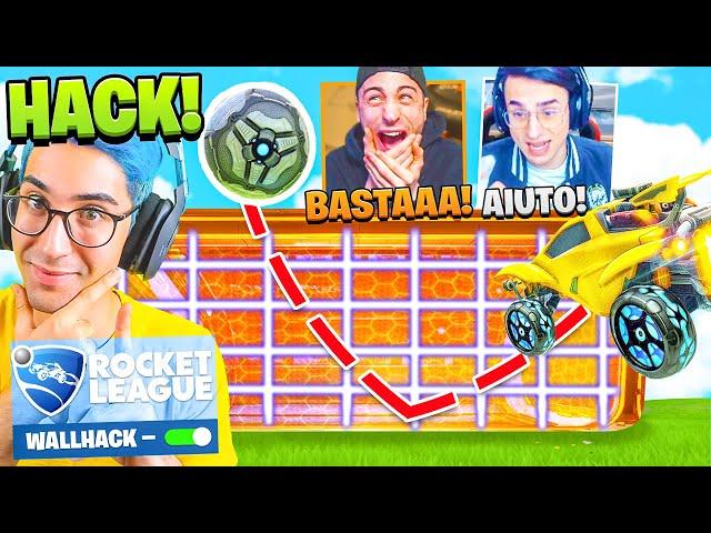 TROLLO gli ONES con LE HACK della PORTA IMPENETRABILE su ROCKET LEAGUE (CHEAT BEANNABILE)