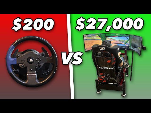 $200 vs $27,000 iRacing Simulator!