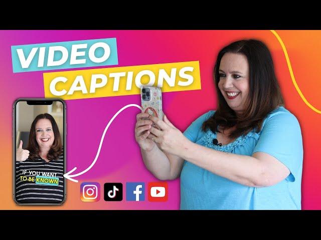 Short Form Video Tips | How to Add On Screen Captions to Reels and TikToks