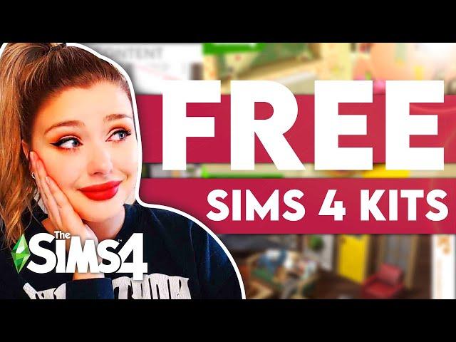Using FREE SIMS 4 PACKS To build a House in The Sims 4 // Sims 4  Custom Content Build Challenge