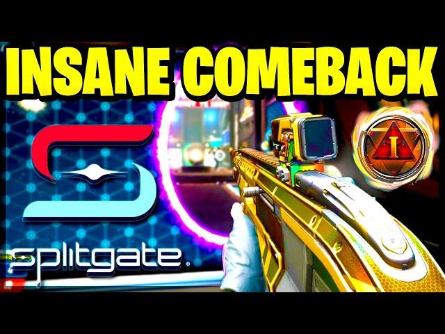 INSANE COMEBACK IN MASTERS RANKED?!  DOWN 50 POINTS TWICE! (Splitgate Gameplay)