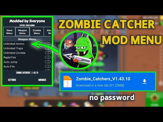 Update!! Zombie Catcher Mod Menu APK Revealed! || MediaFire | no password/key || Max Rank