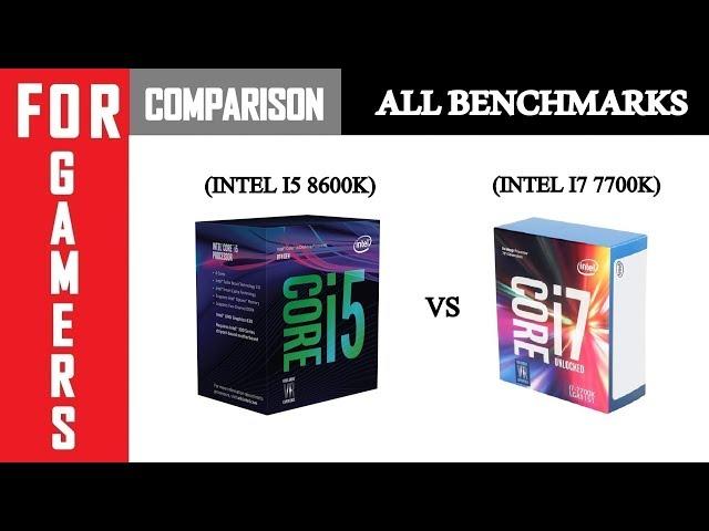 Intel I5 8600K VS Intel I7 7700K | GTX 1060 6GB | Comparison |