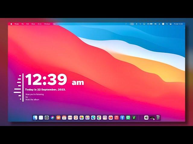 Windows 11 With A Little Touch Of Mac | Big Sur Theme In 10 Minutes