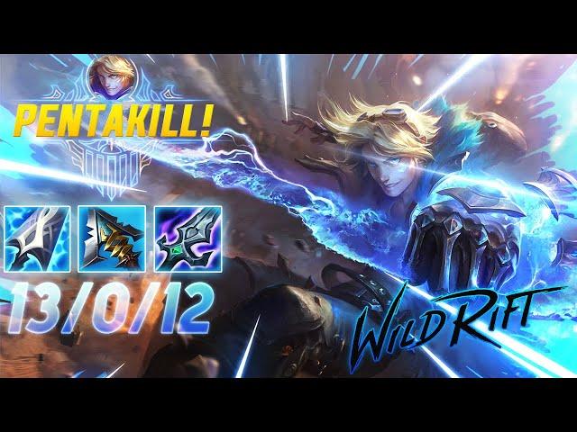 NEW EZREAL BUILD IS SO OP | PENTAKILL | 13KILLS | WILDRIFT