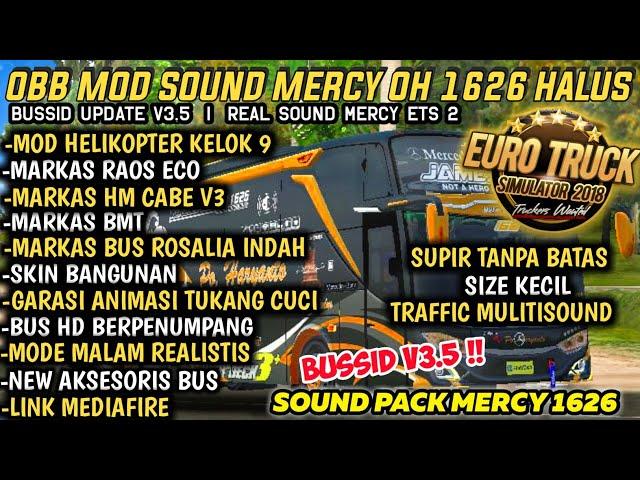 OBB BUSSID SOUND MERCY OH1626 V3.5,SUPPORT ALL MOD,LINK MEDIAFIRE | BUS SIMULATOR INDONESIA