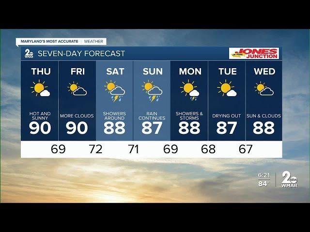 WMAR-2 News Chris Swaim Wednesday night weather