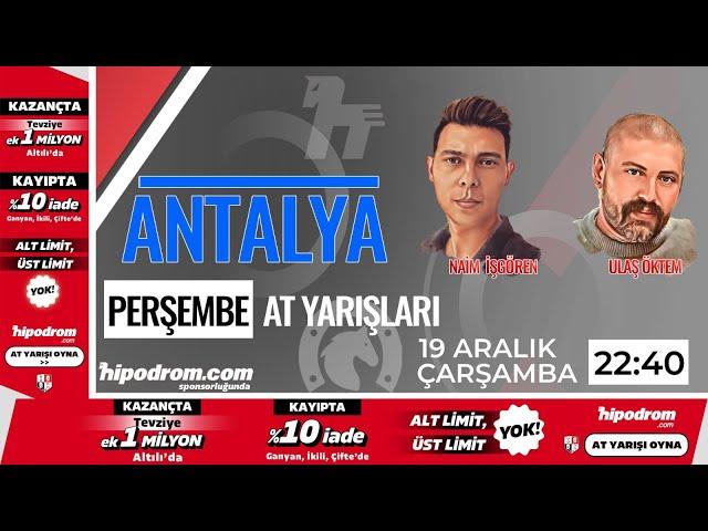 20 Aralık 2024 // Antalya At Yarışı Tahminleri // Naim İşgören - Ulaş Öktem