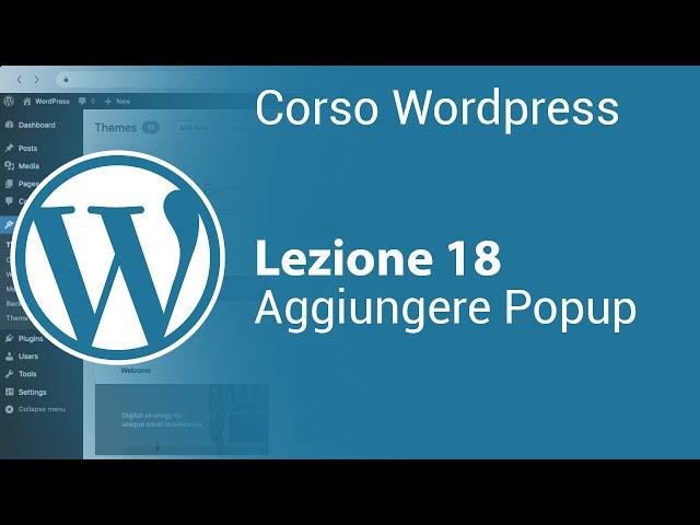 WORDPRESS Tutorial Italiano 18 - Popup per newsletter, sconti ecc..