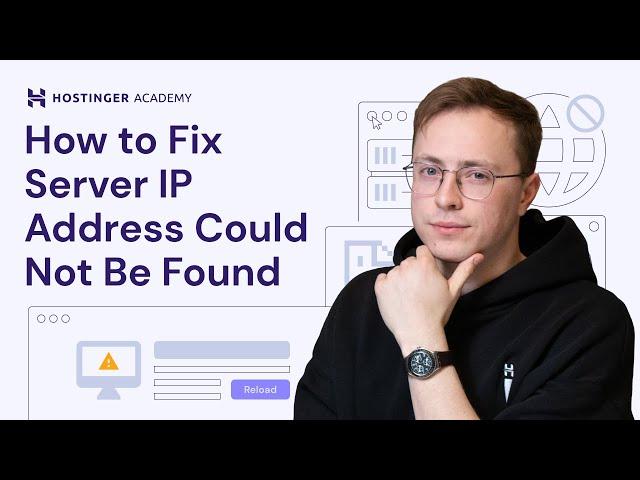 How to Fix Server IP Address Could Not Be Found