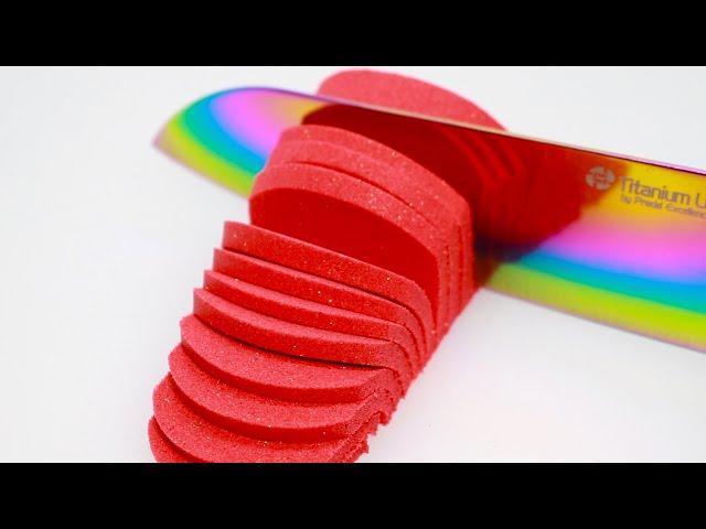 KINETIC SAND ASMR 1 HOUR ▶ 48 - VERY SATISFYING KINETIC SAND CUTTING VIDEO to HELP YOU SLEEP