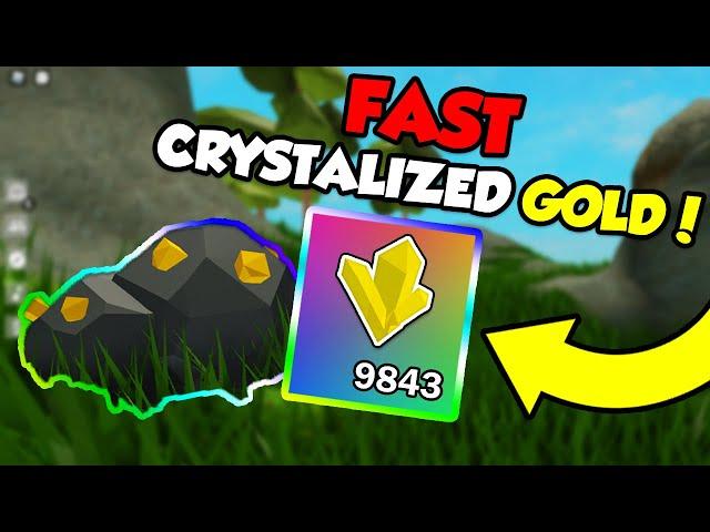 How to get Crystallized Gold Fast in Roblox Sky Block! *AFK METHOD* Skyblox