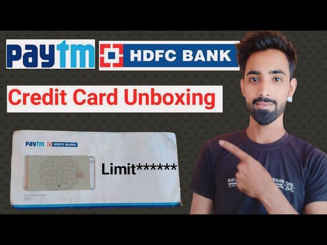 Paytm Hdfc Credit Card Unboxing | Paytm Hdfc Bank Credit Card Unpacking 2024