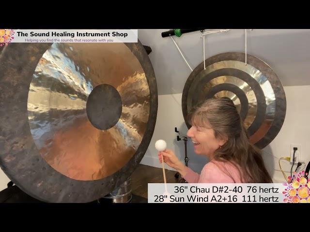 Jean Luc's Option #2 36" Chau gong and a 28" Sun Wind Gong