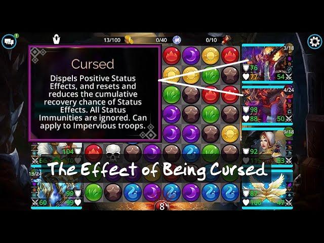 Gems of War Tiny Tutorial: The Effect of Curse