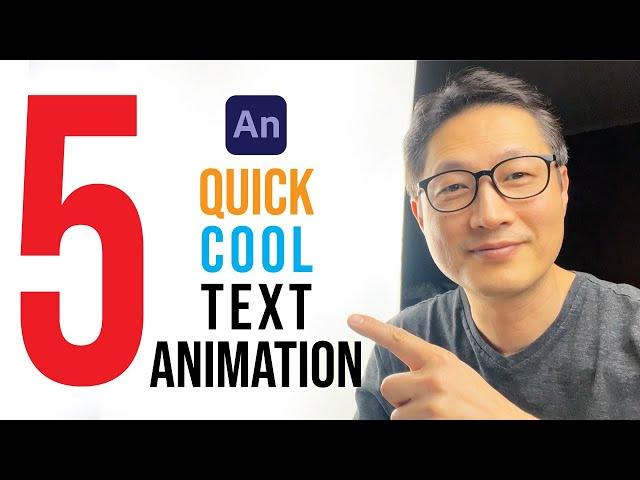 Five Quick & Cool Text Animation in Adobe Animate