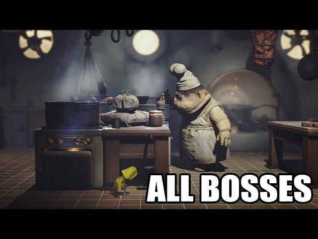 Little Nightmares - All Bosses (With Cutscenes) HD 1080p60 PC