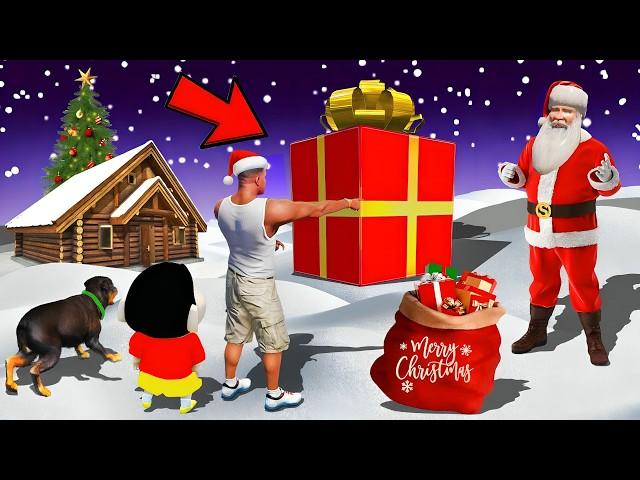 GTA V : Franklin & Shinchan Celebrate Christmas With Santa Claus in GTA 5 ! in Telugu