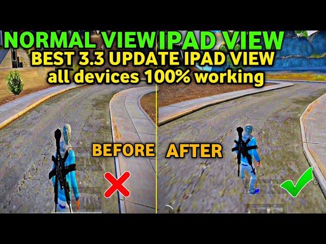 HOW TO GET IPAD VIEW PUBG MOBILE 3.3 | BGMI IPAD VIEW 100% WORKING