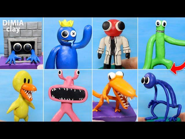 Making All Rainbow Friends Roblox with clay | Dimia clay tutorial