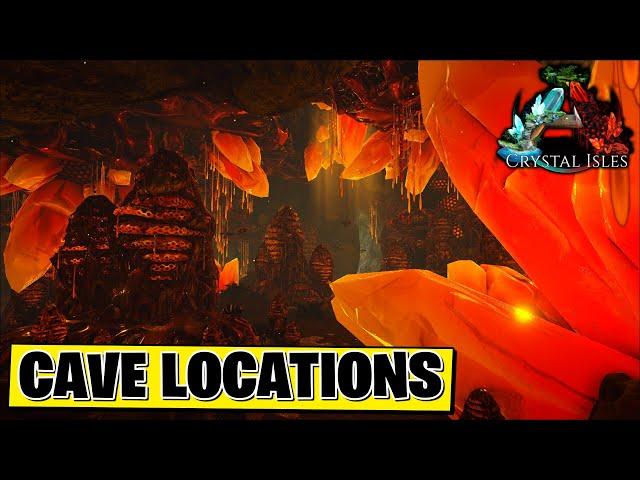 Ark Crystal Isles - All Cave Locations (official DLC map)