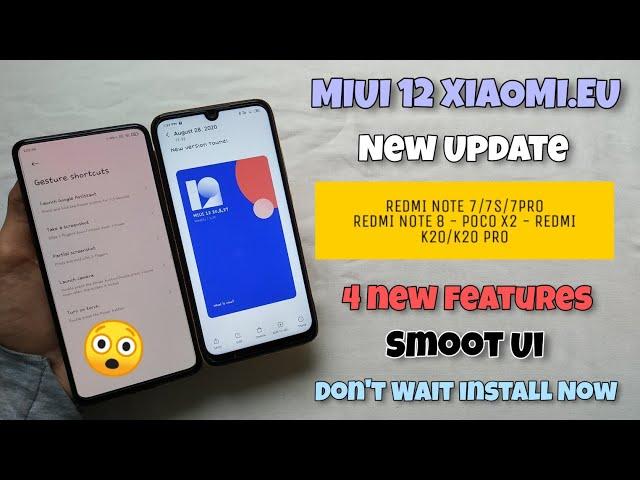 MIUI 12 XIAOMI.EU New OTA Update & Features For All Xiaomi Devices | MIUI 20.8.25 TO 20.8.27 