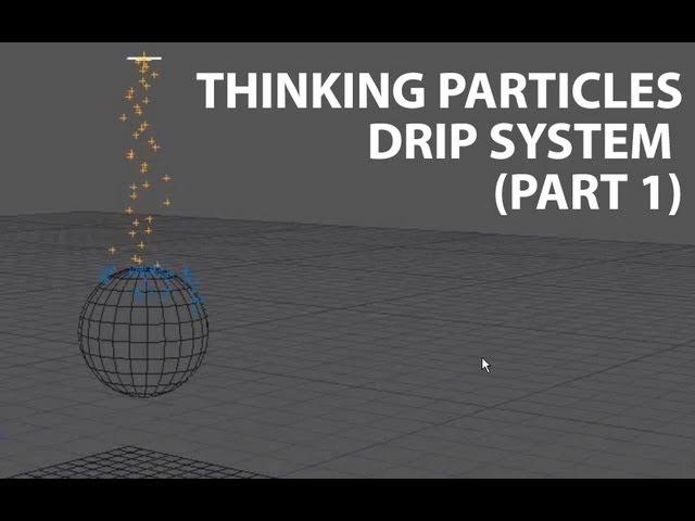 Cinema4D Tutorial: Thinking Particles Simple Drip System [Part 1] (Beginner)