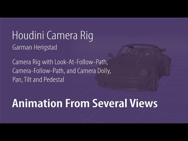 Houdini Camera Rig: Extended Look-At and Pan, Tilt, Dolly and Pedestal