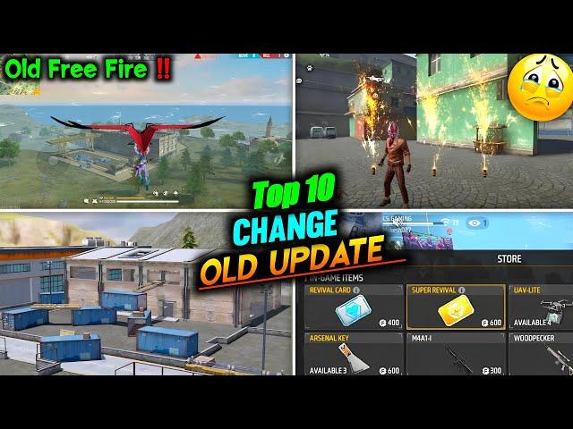 OLD Free Fire - Top 10 BIG CHANGE IN FREE FIRE  OB39 UPDATE