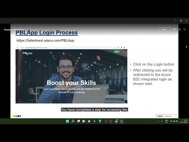 WIPRO PJP ORIENTATION || PBL APP||PRE JOINING PROGRAM(PJP)||WIPRO  ||HOW TO ACCESS AND LOGIN IN PBL