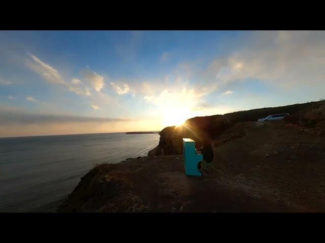 FPV // Piano over the rocks