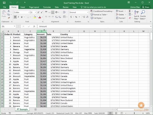 How to Sort and Filter Data in Excel 2016