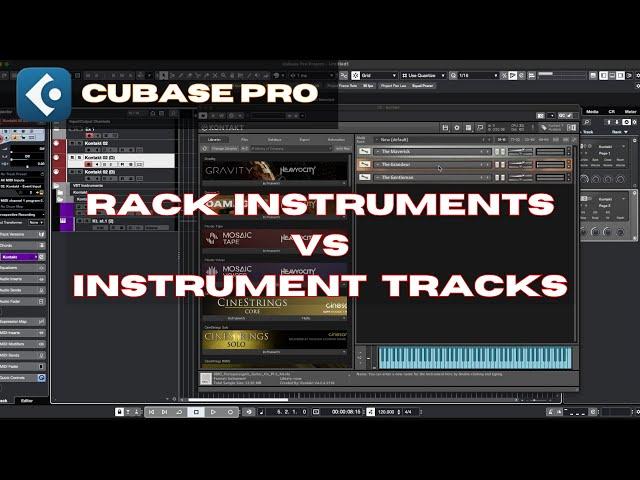 CUBASE PRO:  Rack Instruments VS Instrument Tracks 