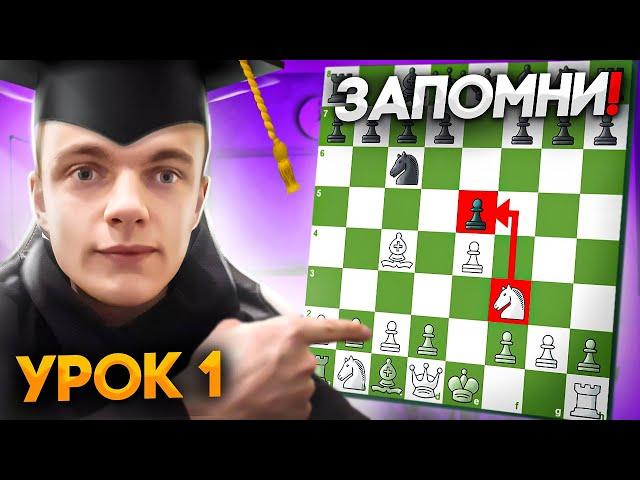 КАК ПРАВИЛЬНО ИГРАТЬ В ШАХМАТЫ? Урок 1 (Рейтинг 0-500)