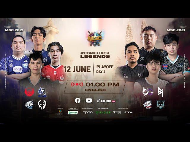 [English] MSC Playoff Day 2 | MLBB Southeast Asia Cup 2021