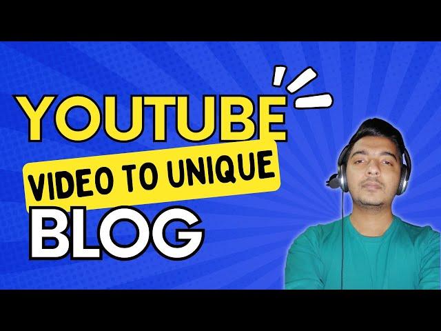 YouTube Video to Article Generator | How to Convert YouTube Video to Text | GoCharlie Ai Review