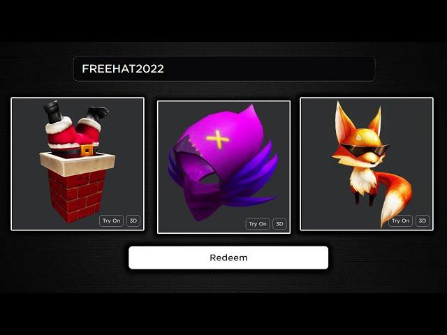 +3 *NEW* Roblox PROMO CODES 2022 FREE ROBUX Items in OCTOBER | All Free Items on Roblox