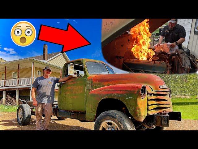 Close Call! The Worst FIRE We've Ever Had Almost Burned Down Our New Off Road Rollback Project!