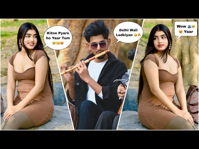 Badly Singing PRANK on a Cute Girl!  | Flute x Guitar Fun | Indian Street Pranks 2025