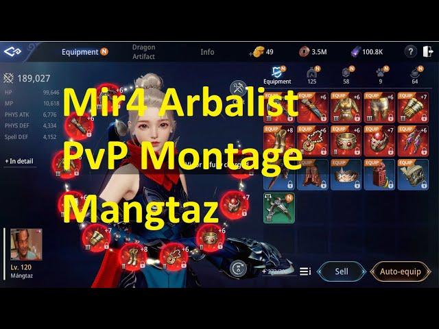 Mir4 Arbalist PvP montage. Part 10. PvP skills and combos.