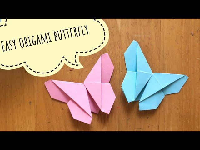 Easy origami cute butterfly only with 12x6cm paper