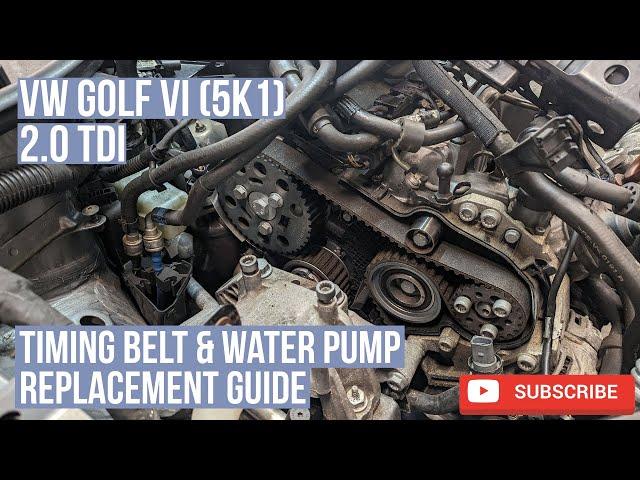 VW Golf 2.0TDi -- Timing Belt & Water Pump Replacement  Guide