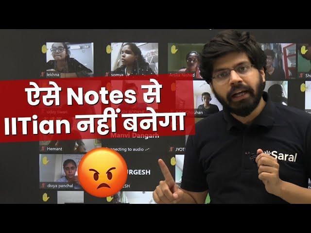 Best Way to make notes for JEE like Toppers | This Technique will get you into IIT Bombay| eSaral