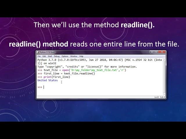 How to read the First Line of a File in Python Language