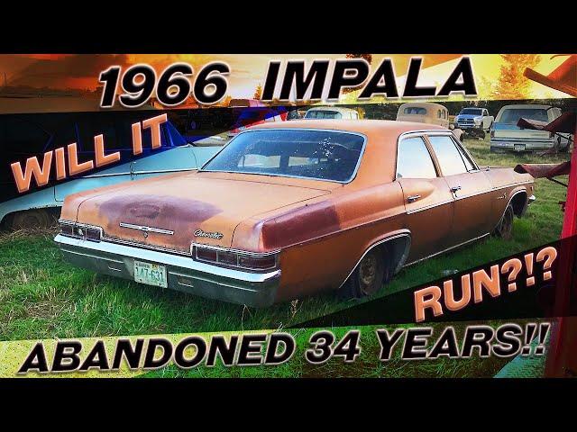 1966 Chevrolet Impala! Abandoned for 34 Years! Will it Run?!?