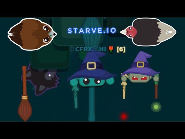 [STARVE.IO] HALLOWEEN UPDATE (Witch Hat, Firefly and more ) + TESTING PILOT HAT