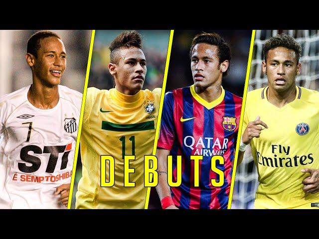 Neymar Jr Debuts for Santos, Brazil, Barcelona & PSG