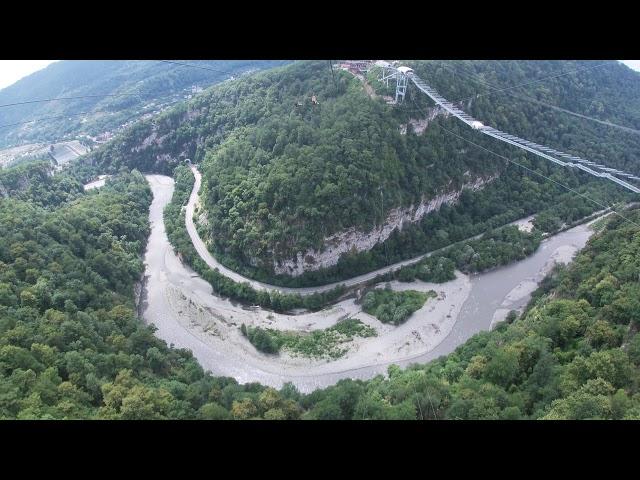 Спуск по ZipLine в SkyPark Сочи